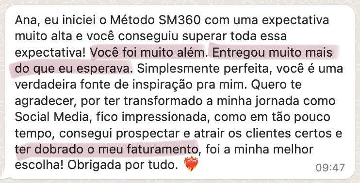 Depoimento mentorada