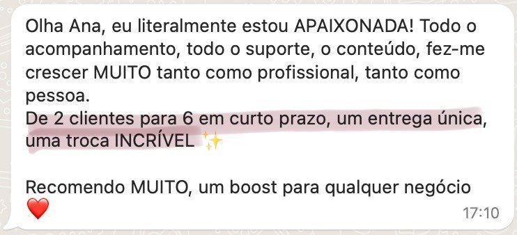 Depoimento mentorada